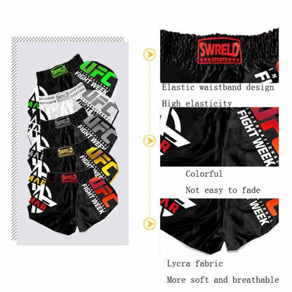 SWERLD Boxing/MMA/UFC Sports Training Fitness Shorts, Size: XL(4) - Sports Shorts by SWERLD | Online Shopping South Africa | PMC Jewellery