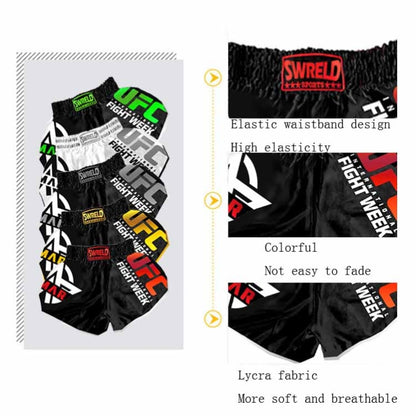 SWERLD Boxing/MMA/UFC Sports Training Fitness Shorts, Size: XL(7) - Sports Shorts by SWERLD | Online Shopping South Africa | PMC Jewellery