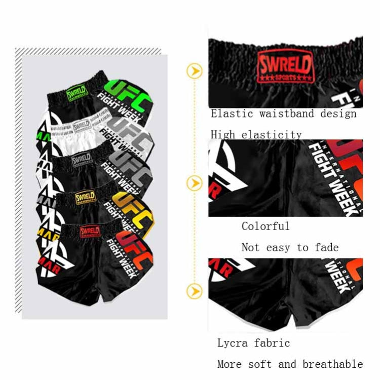 SWERLD Boxing/MMA/UFC Sports Training Fitness Shorts, Size: S(3) - Sports Shorts by SWERLD | Online Shopping South Africa | PMC Jewellery