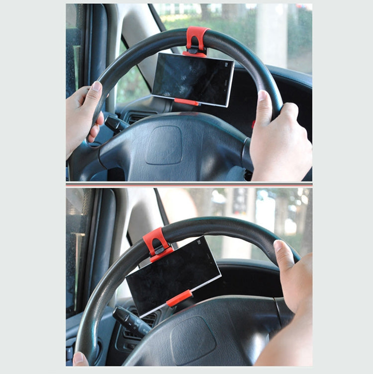4 PCS Hanging Buckle Steering Wheel Car Mobile Bracket - Car Holders by PMC Jewellery | Online Shopping South Africa | PMC Jewellery