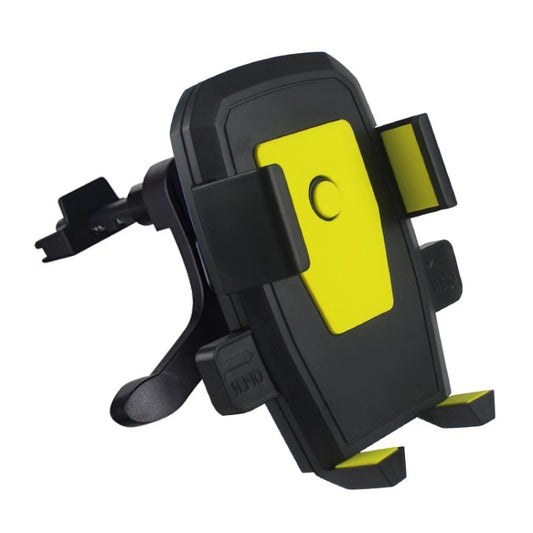 2 PCS Car Air-conditioning Air Outlet Hook Type Mobile Phone Holder(Yellow) - Car Holders by PMC Jewellery | Online Shopping South Africa | PMC Jewellery