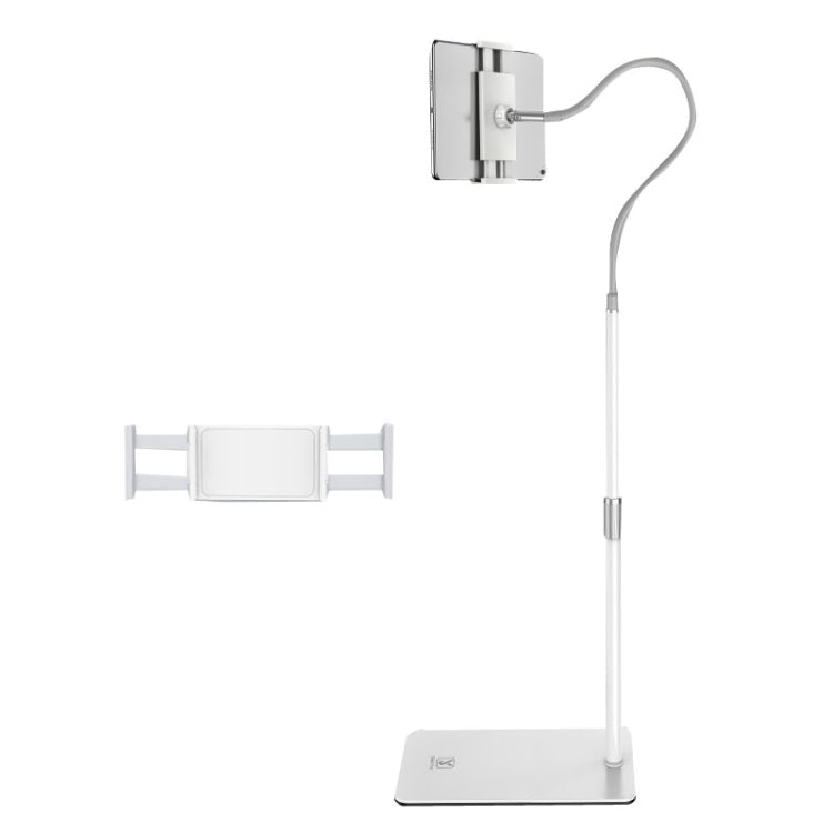 SSKY L6 Bedside Sofa Live Landing Phone Tablet Computer Bracket, Style: Base Heavy Telescopic Version (White) - Lazy Bracket by SSKY | Online Shopping South Africa | PMC Jewellery