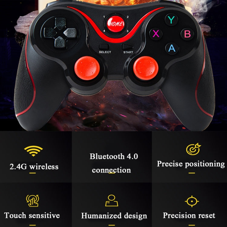 S6 Wireless Bluetooth Game Controller Handle With Bracket & Receiver For Android / IOS / PC - Controller Gamepad by PMC Jewellery | Online Shopping South Africa | PMC Jewellery