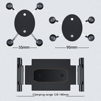 Bus Truck Mobile Phone Bracket Suction Cup Car Mobile Phone Bracket(4 Claw Back Clip) - Car Holders by PMC Jewellery | Online Shopping South Africa | PMC Jewellery