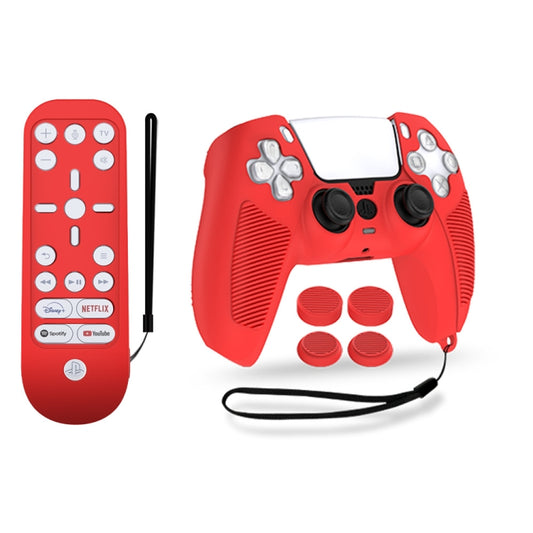 V1-1 Game Console & Remote Control Rocker Cap Silicone Protective Cover For PS5( Red) - Cases by PMC Jewellery | Online Shopping South Africa | PMC Jewellery