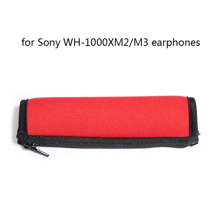 2 PCS Headset Comfortable Sponge Cover For Sony WH-1000xm2/xm3/xm4, Colour: (1000XM3)Champagne Gold Protein With Card Buckle - Earmuff & Pad by PMC Jewellery | Online Shopping South Africa | PMC Jewellery