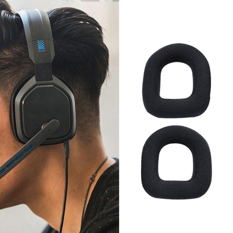 2 PCS Gaming Headset Sponge Protective Case Flannel Earmuffs for Logitech A50 - Earmuff & Pad by PMC TechLife | Online Shopping South Africa | PMC TechLife