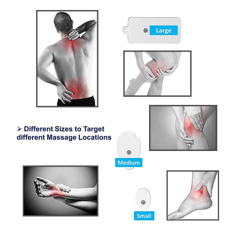 24-Mode Digital Electronic Pulse Massager Intelligent Whole Body Physical Therapy Meridian Massager, Specification: AU Plug( Silver) - Massage & Relaxation by PMC TechLife | Online Shopping South Africa | PMC TechLife