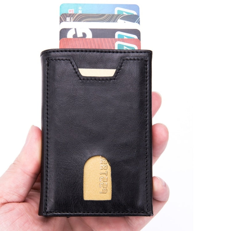 RFID Anti-Theft Aluminum Alloy Card Case(Crocodile Black) - free shipping - PMC TechLife - Order now!