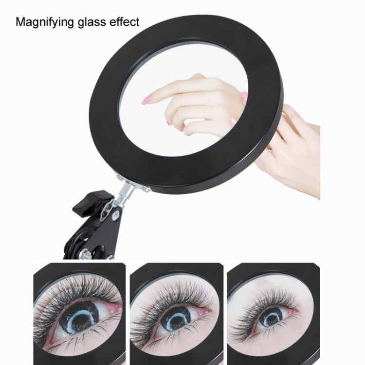 8X Magnifying Glass Lamp Beauty Nail Tattoo Repair Office Reading Lamp, Colour: With Magnifying Glass (Black) -  by PMC Jewellery | Online Shopping South Africa | PMC Jewellery