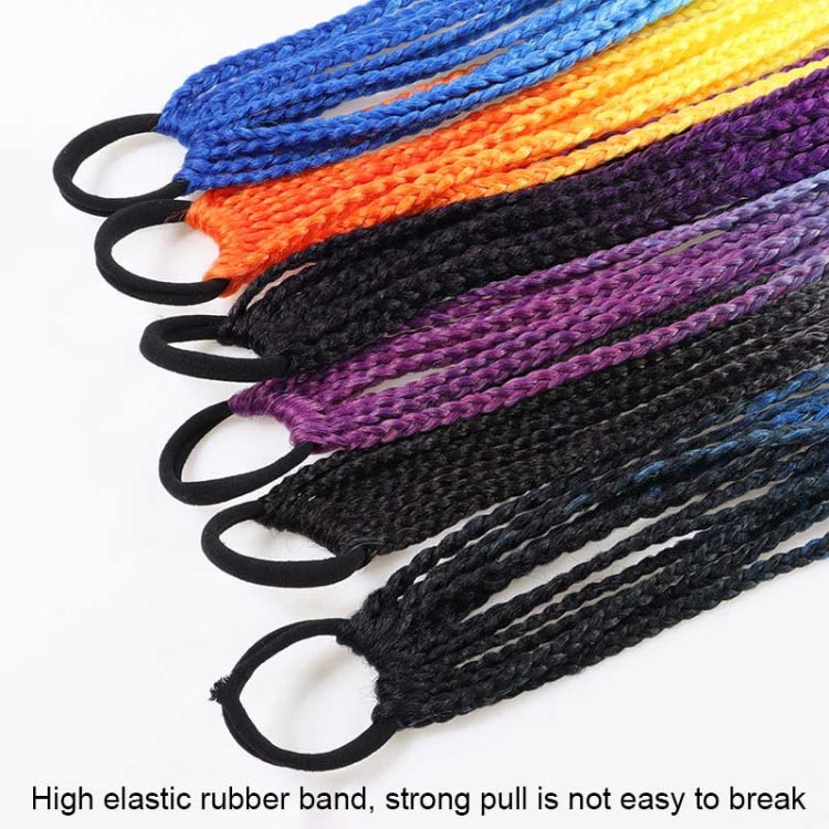 FQXBMW Colorful Braid Hair Band Wigs Corn Silk Colorful Dreadlocks Ponytail, Color: 15 - Wigs by PMC Jewellery | Online Shopping South Africa | PMC Jewellery