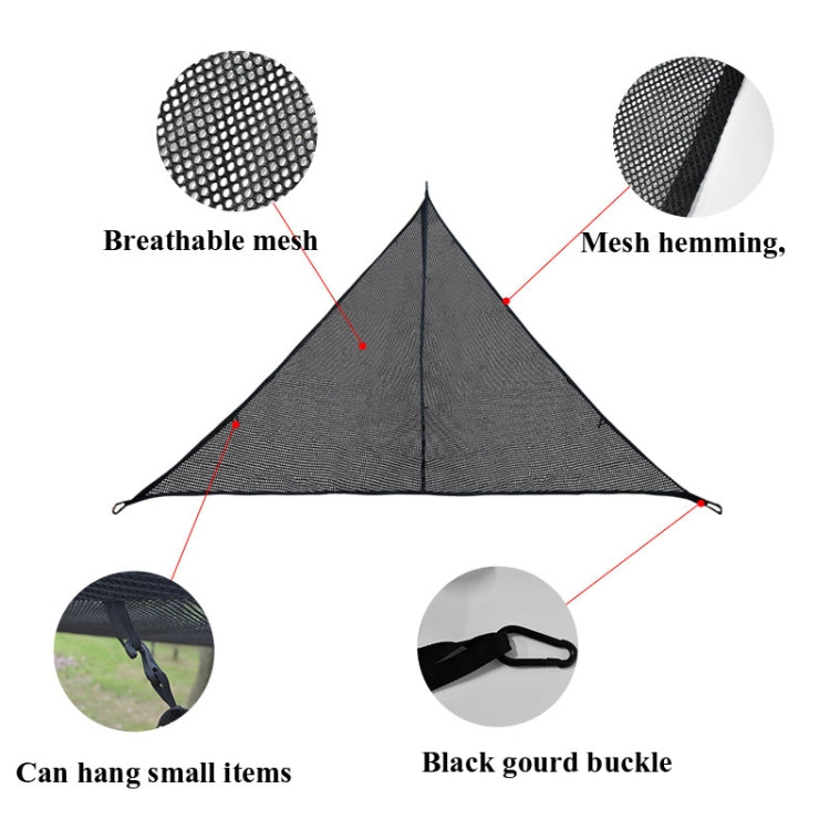 Outdoor Multi-person Hammock Large Sky Tree Tent Aerial Camping Hammock Triangle Hammock, Side Length: 2.9m - Hammocks by PMC TechLife | Online Shopping South Africa | PMC TechLife | Buy Now Pay Later Mobicred