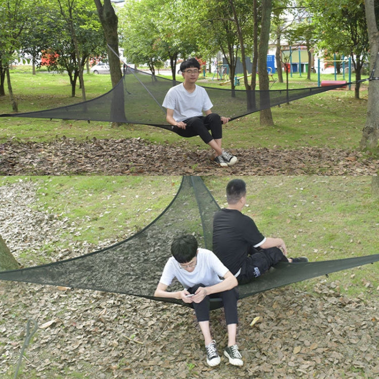 Outdoor Multi-person Hammock Large Sky Tree Tent Aerial Camping Hammock Triangle Hammock, Side Length: 2.9m - Hammocks by PMC Jewellery | Online Shopping South Africa | PMC Jewellery | Buy Now Pay Later Mobicred