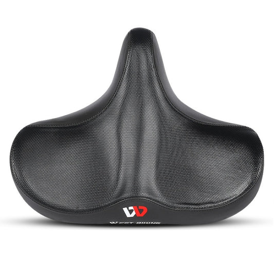 WEST BIKING Bicycle Riding Big Butt Comfortable Saddle(Black Groove) - Bicycle Saddle by WEST BIKING | Online Shopping South Africa | PMC Jewellery