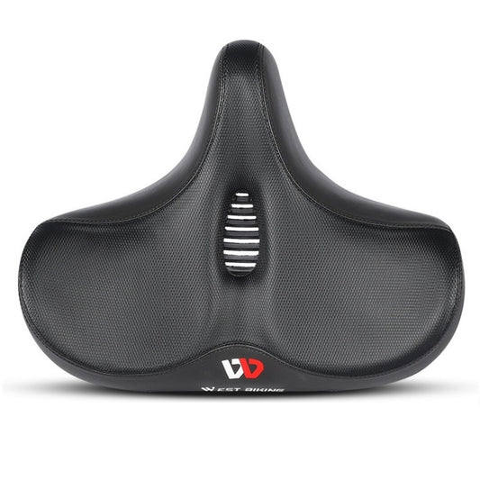 WEST BIKING Bicycle Riding Big Butt Comfortable Saddle(Black Hollow Windshield) - Bicycle Saddle by WEST BIKING | Online Shopping South Africa | PMC Jewellery