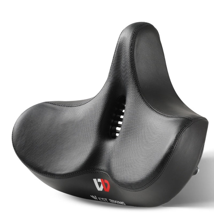 WEST BIKING Bicycle Riding Big Butt Comfortable Saddle(Black Hollow Windshield) - Bicycle Saddle by WEST BIKING | Online Shopping South Africa | PMC Jewellery