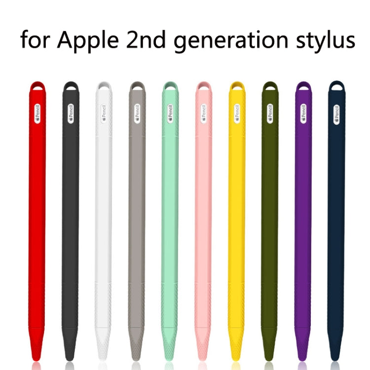 5 PCS Stylus Silicone Protective Case For Apple Pencil 2(Black) - Pencil Accessories by PMC TechLife | Online Shopping South Africa | PMC TechLife | Buy Now Pay Later Mobicred