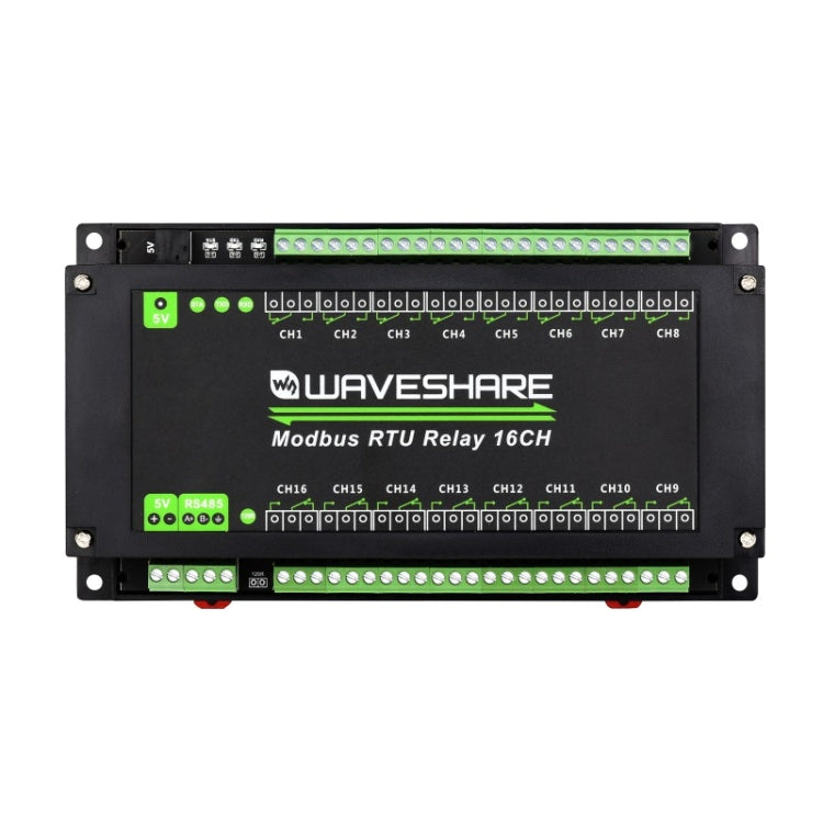 Waveshare 24921 Modbus RTU 16-Ch Relay Module, RS485 Interface, With Multiple Isolation Protection Circuits - Relay Module by Waveshare | Online Shopping South Africa | PMC Jewellery | Buy Now Pay Later Mobicred