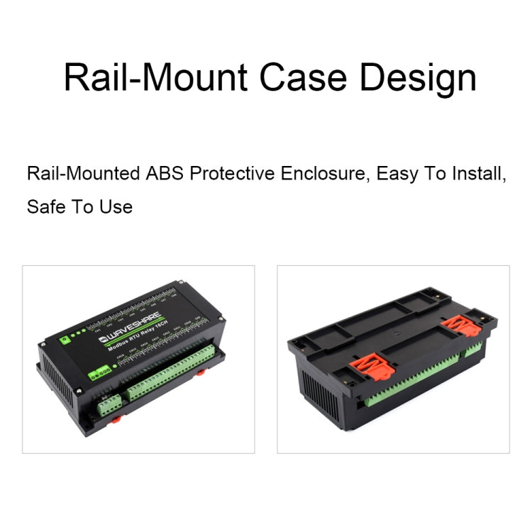 Waveshare 24921 Modbus RTU 16-Ch Relay Module, RS485 Interface, With Multiple Isolation Protection Circuits - Relay Module by Waveshare | Online Shopping South Africa | PMC Jewellery | Buy Now Pay Later Mobicred