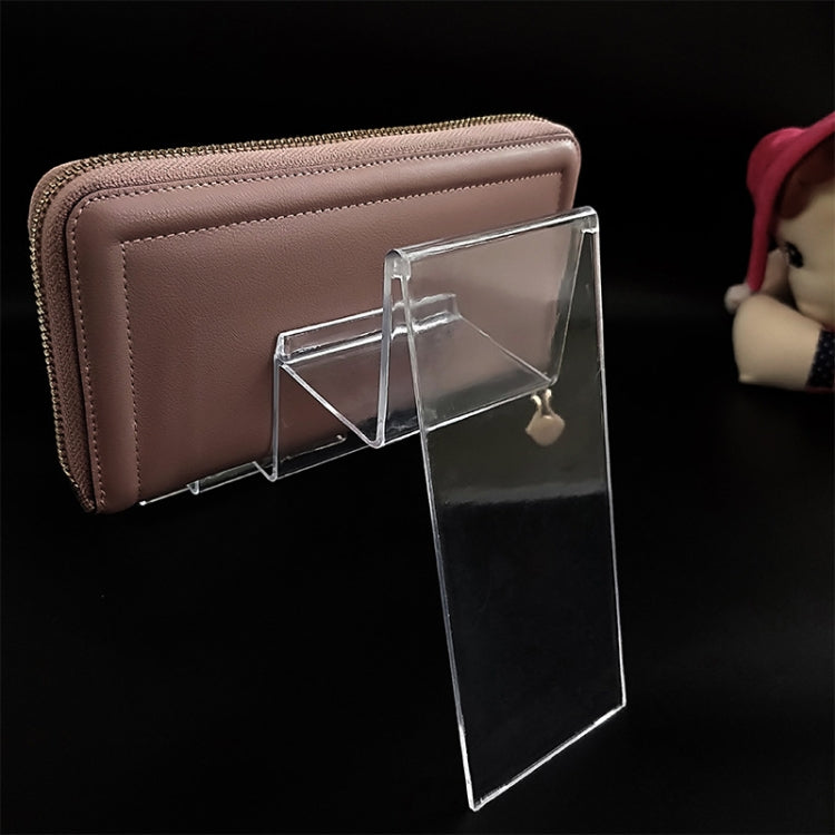 10 PCS Thickened Transparent Wallet Holder Plastic Phone Mask Display Stand Counter Display Stand,Specification: No. 4 1 Layer - Desktop Holder by PMC Jewellery | Online Shopping South Africa | PMC Jewellery