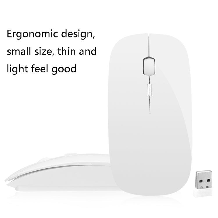 MF-822 2.4G Wireless Mouse 4 Keys Mute Office Ultra-Thin Mouse(Black) - Wireless Mice by PMC TechLife | Online Shopping South Africa | PMC TechLife