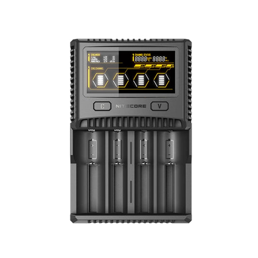 NITECORE 4-Slot Smart LCD Fast Charger, Model: SC4(US Plug) - Charger & Converter by NITECORE | Online Shopping South Africa | PMC Jewellery | Buy Now Pay Later Mobicred