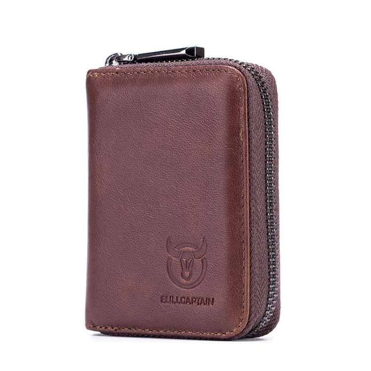 BULL CAPTAIN 05 Head Layer Leather Card Bag Men Casual Leather Driver License Card Package(Brown) - Card & Passport Bags by PMC Jewellery | Online Shopping South Africa | PMC Jewellery