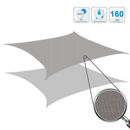 Outdoor Garden Sunshade Sail Waterproof Anti-UV Canopy, Size: 3.6m x 3.6m(Grey) - Tents & Accessories by PMC Jewellery | Online Shopping South Africa | PMC Jewellery