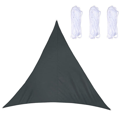 Triangle Outdoor Garden Sunshade Sail Waterproof Anti-UV Canopy, Size: 3m x 3m x 3m(Black) - Tents & Accessories by PMC Jewellery | Online Shopping South Africa | PMC Jewellery