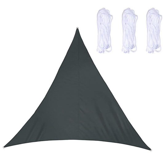 Triangle Outdoor Garden Sunshade Sail Waterproof Anti-UV Canopy, Size: 3.6m x 3.6m x 3.6m(Black) - Tents & Accessories by PMC Jewellery | Online Shopping South Africa | PMC Jewellery