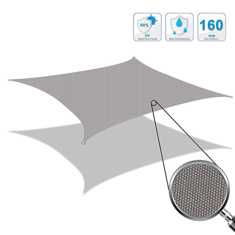 Triangle Outdoor Garden Sunshade Sail Waterproof Anti-UV Canopy, Size: 3.6m x 3.6m x 3.6m(Black) - Tents & Accessories by PMC Jewellery | Online Shopping South Africa | PMC Jewellery