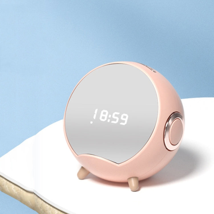 Mini Desktop Multi-Function Smart Wireless Charging Bluetooth Speaker with Alarm Clock & Phone Holder Function(Pink) - free shipping - PMC TechLife - Order now!