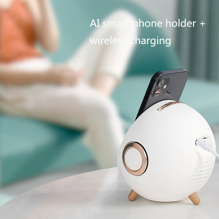 Mini Desktop Multi-Function Smart Wireless Charging Bluetooth Speaker with Alarm Clock & Phone Holder Function(Pink) - free shipping - PMC TechLife - Order now!