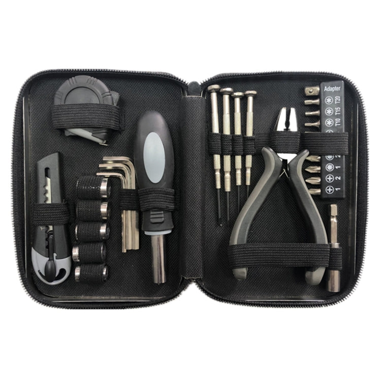 RX311D 27 In 1 Tinplate Box Hardware Tool Socket Screwdriver Wrench Set - free shipping - PMC TechLife - Order now!