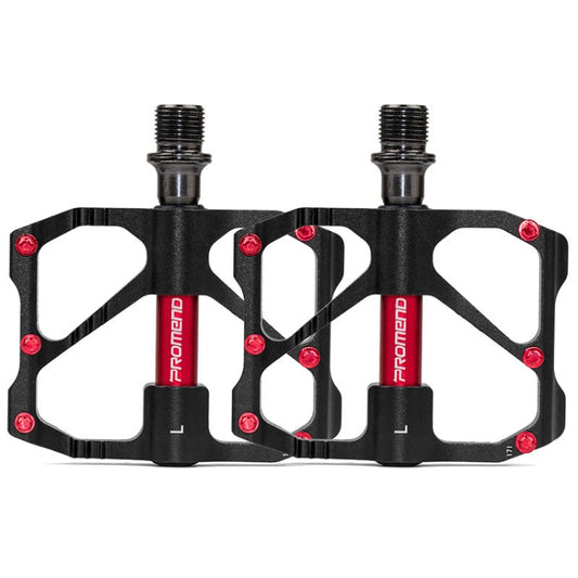 1 Pair PROMEND Mountain Bike Road Bike Bicycle Aluminum Pedals(PD-R87 Black) - Pedals by PROMEND | Online Shopping South Africa | PMC Jewellery | Buy Now Pay Later Mobicred