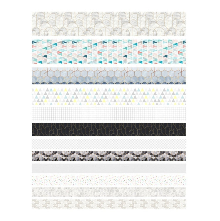 Antique And Paper Tape Hand Account DIY Decoration Material, Colour: Geometric Patterns - Tape & Solid glue by PMC TechLife | Online Shopping South Africa | PMC TechLife