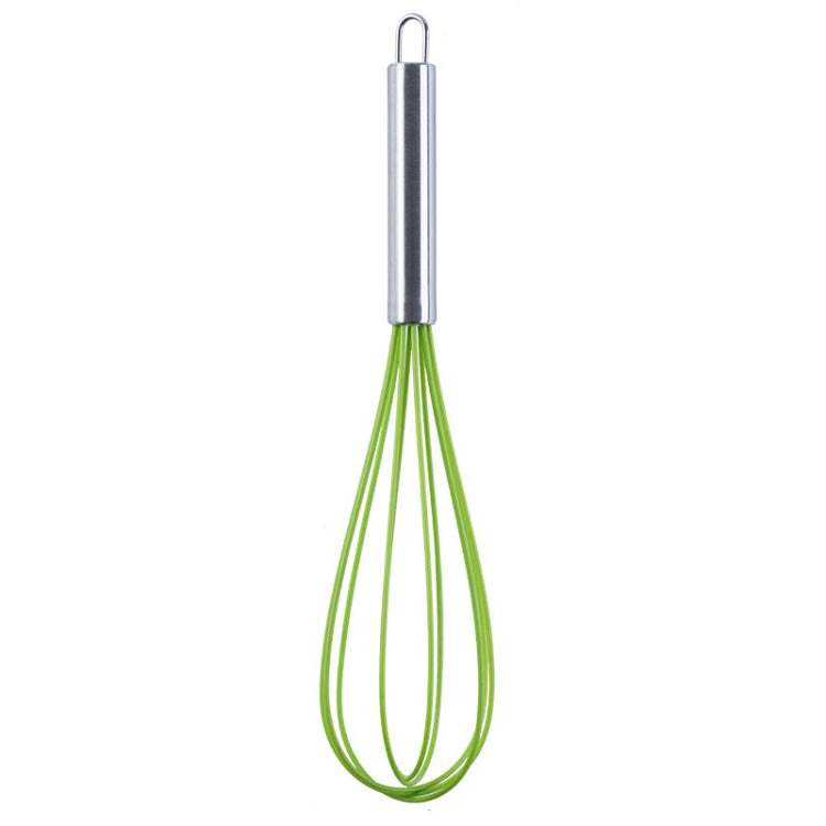 Silicone Egg Beater Home Egg Mixer Kitchen Gadgets Cream Baking Tools, Colour: 12 inch Green - Stirrer & Squeezer by PMC TechLife | Online Shopping South Africa | PMC TechLife