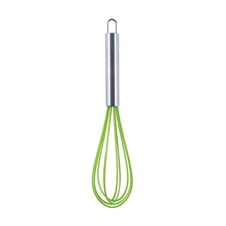 Silicone Egg Beater Home Egg Mixer Kitchen Gadgets Cream Baking Tools, Colour: 10 inch Green - Stirrer & Squeezer by PMC TechLife | Online Shopping South Africa | PMC TechLife