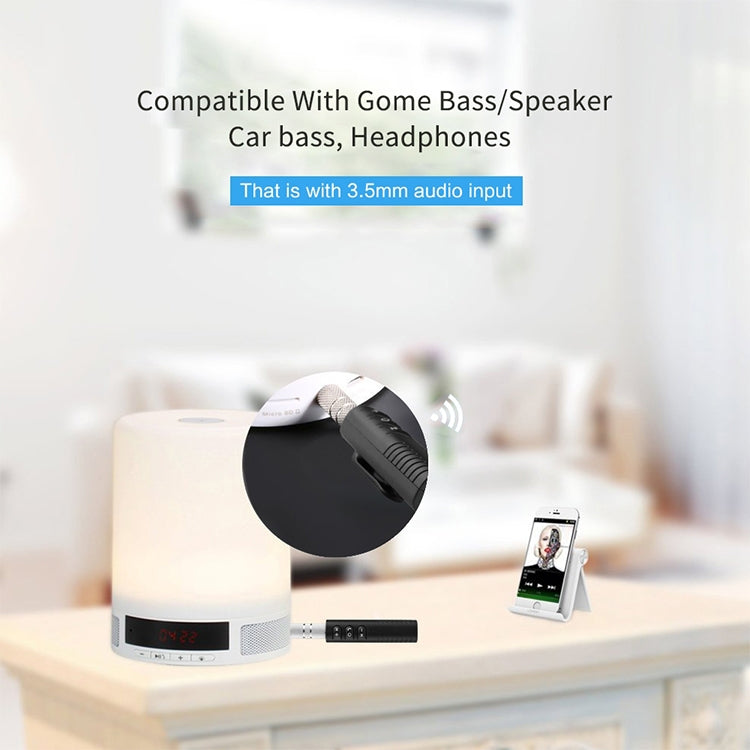 H-139 3.5mm Lavalier Bluetooth Audio Receiver with Metal Adapter(Green) - Audio Receiver Transmitter by PMC TechLife | Online Shopping South Africa | PMC TechLife