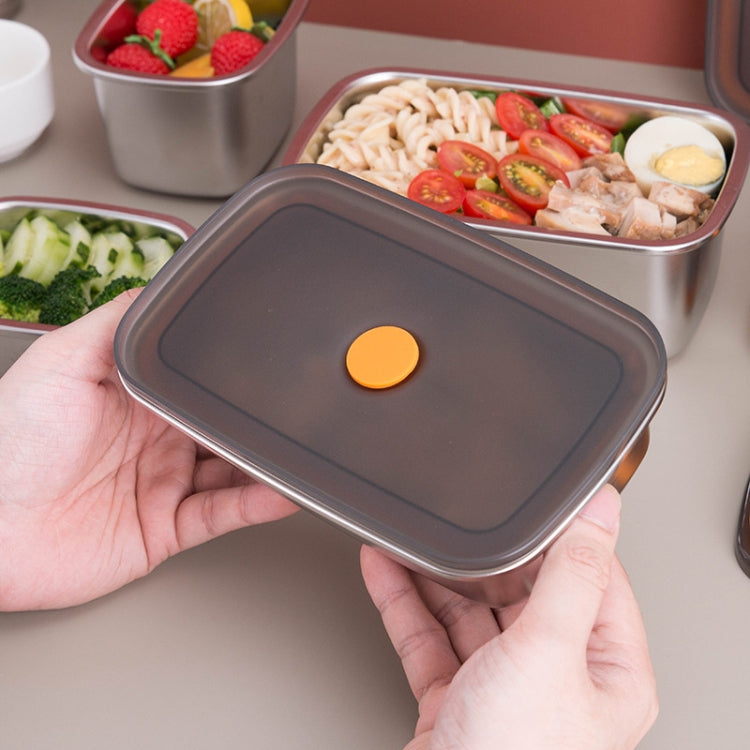 Refrigerator Fruit Fresh-Keeping Box 304 Stainless Steel Sealed Lunch Box, Capacity: 450ml - Cutlery Sets by PMC TechLife | Online Shopping South Africa | PMC TechLife