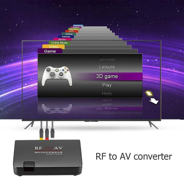 RF To AV Converter TV Channel Selector Channel Extender,  Supports Full Standard - DVB-T & Analog Solutions by PMC TechLife | Online Shopping South Africa | PMC TechLife