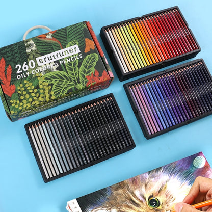 BRUTFUNER 520 Colors Color Lead Set Art Painting Oily Hand-Painted Color Lead(Gift Box Packaging) - Art Supplies by BRUTFUNER | Online Shopping South Africa | PMC Jewellery | Buy Now Pay Later Mobicred