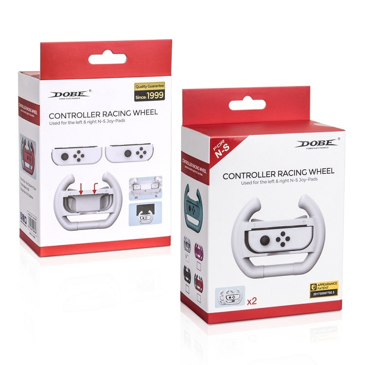 DOBE Left And Right Handle Steering Wheel For Switch OLED / Switch, Specification： Red + Blue（2PCS/Pack） - Gamepads by DOBE | Online Shopping South Africa | PMC TechLife