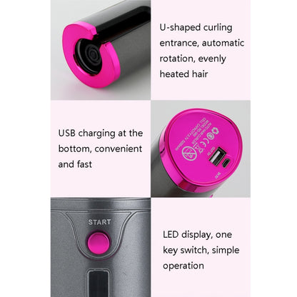 Portable USB Charging Wireless Curler Lazy Automatic Curling Rod(Patented Pink) - Hair Curler by PMC Jewellery | Online Shopping South Africa | PMC Jewellery