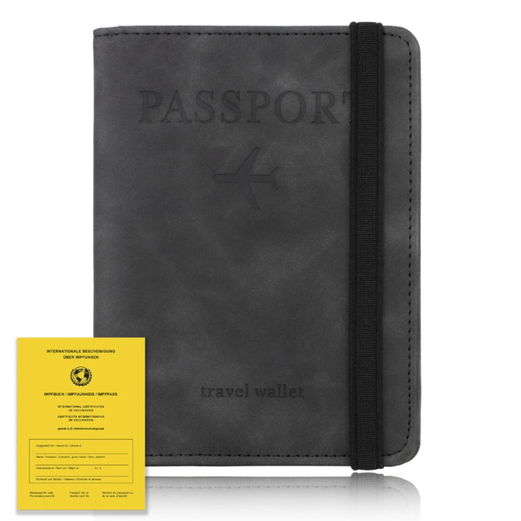 RFID Travel Passport Card Bag Elastic Band Protective Case(Black) - Antimagnetic RFID Package by PMC Jewellery | Online Shopping South Africa | PMC Jewellery | Buy Now Pay Later Mobicred