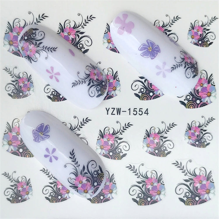 10 PCS Summer Colorful Nail Sticker Water Transfer Nail Decorations(YZW-125) - Nail Stickers by PMC Jewellery | Online Shopping South Africa | PMC Jewellery