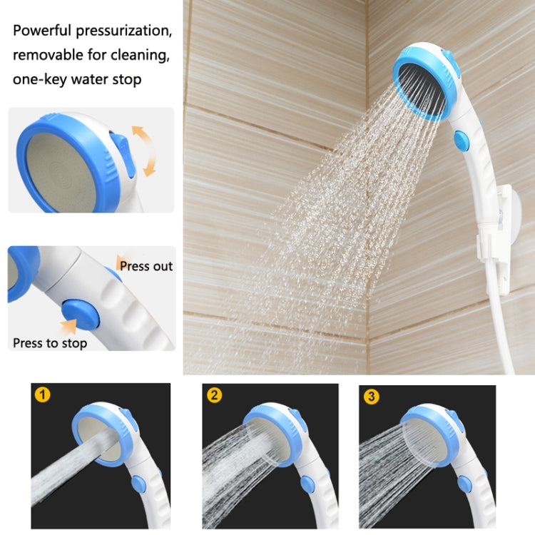 LLT-ES01 Electric Pet Shower Outdoor Camping Bath Device, Style: Standard (Sky Blue) - Shower Head by PMC Jewellery | Online Shopping South Africa | PMC Jewellery