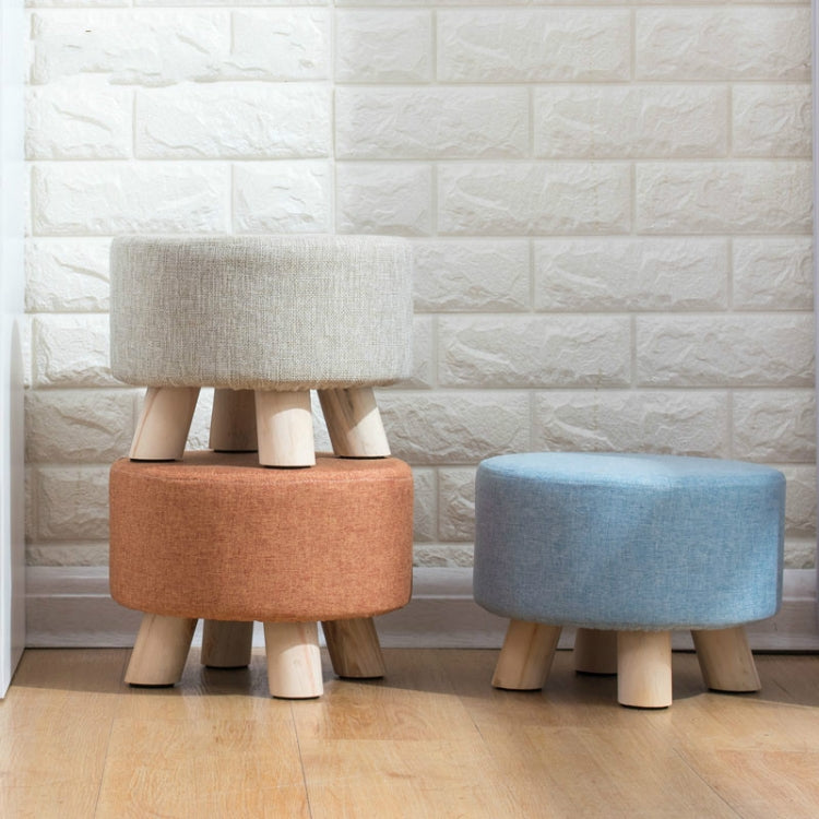 Fashion Creative Small Stool Living Room Home Solid Wood Small Chair(Grey) - Chairs by PMC TechLife | Online Shopping South Africa | PMC TechLife | Buy Now Pay Later Mobicred