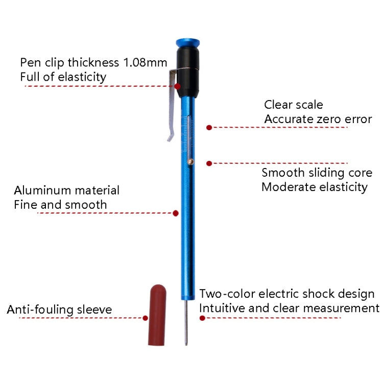 Auto Repair 2 In 1 Testing Tool Brake Pad Thickness Test Pen Car Tire Treated Depth Test Instrument(Detection Pen) - Electronic Test by PMC Jewellery | Online Shopping South Africa | PMC Jewellery