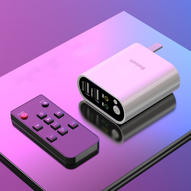 RAYEE K8 Remote Control Version 2 in 1 Bluetooth 5.0 Receiver & Transmitter Audio Adapter Support Fast Charge U Disk, US Plug - Audio Receiver Transmitter by PMC TechLife | Online Shopping South Africa | PMC TechLife